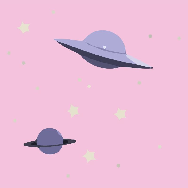 UFO in space