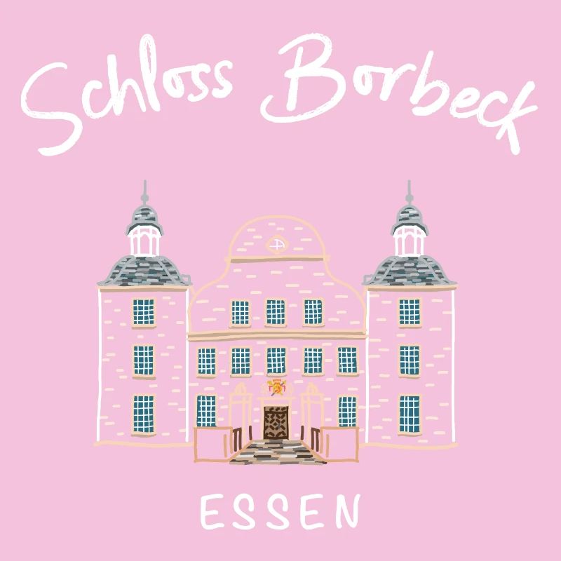Essen, iconic moated castle Borbeck, Ruhr area