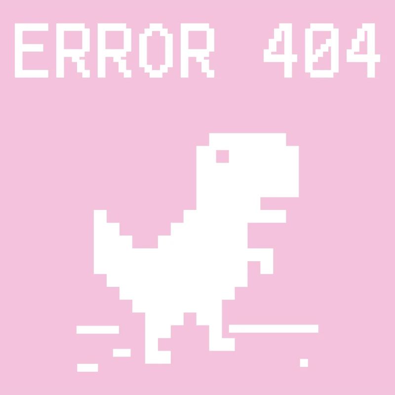 Pixel Dino 404 Fehler T-Stück