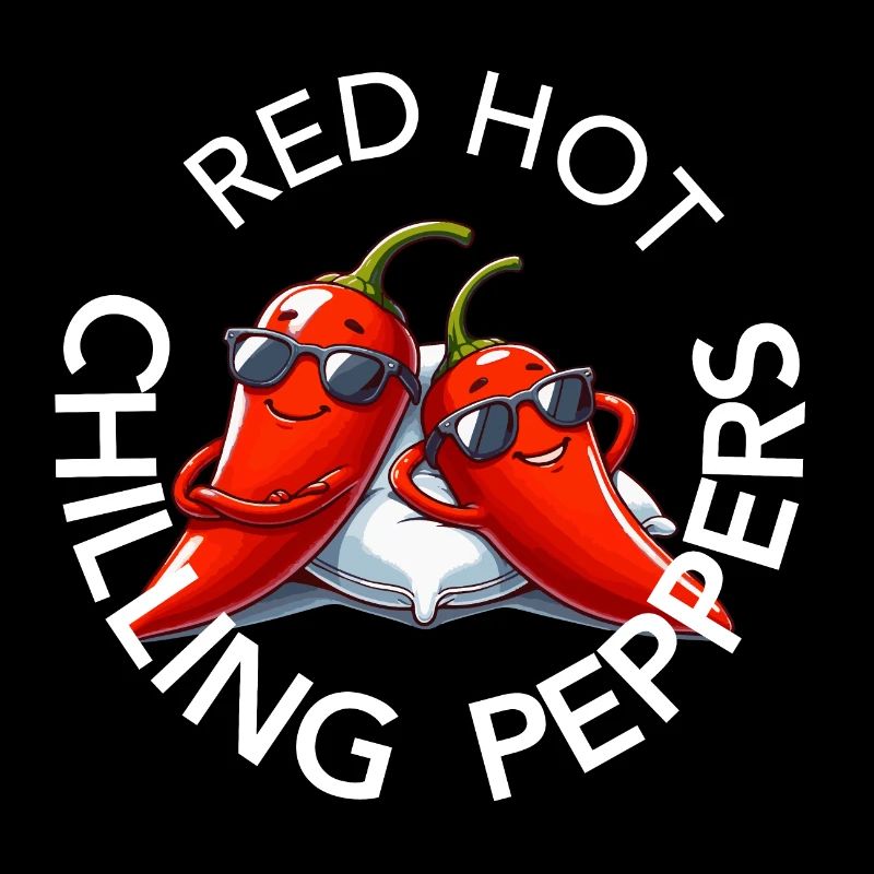 Chili Red Hot Chilling Peppers Pun Chill
