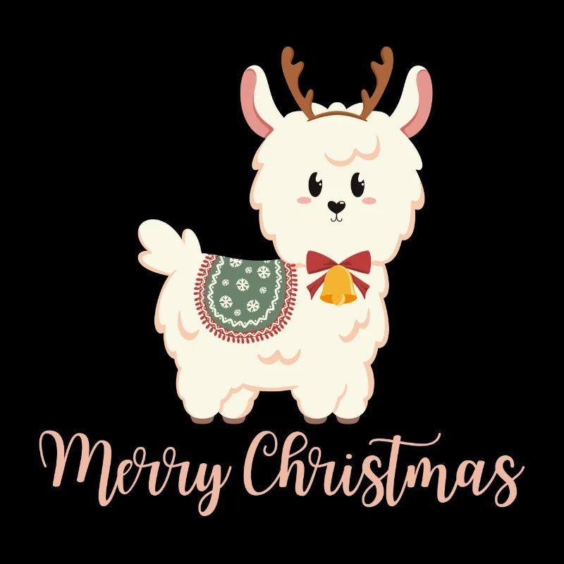 Alpaga pour Noël - Joyeux Noël