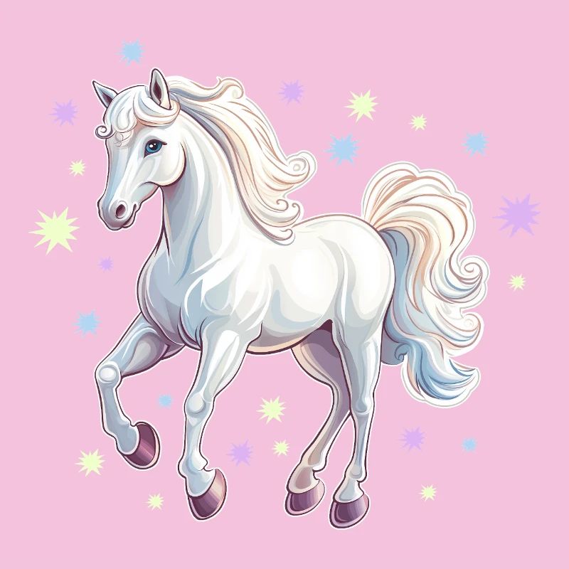 Cheval avec des étoiles