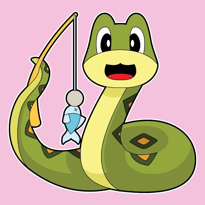 Pêche au poisson pêcheur serpent