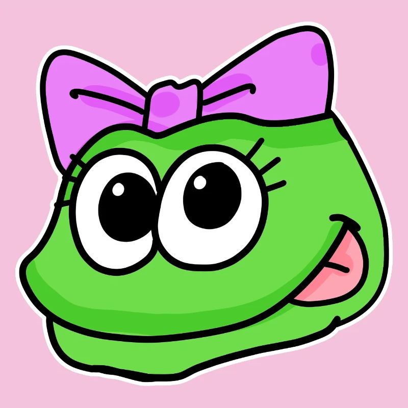 Frosch Mädchen Kopf Tierkopf