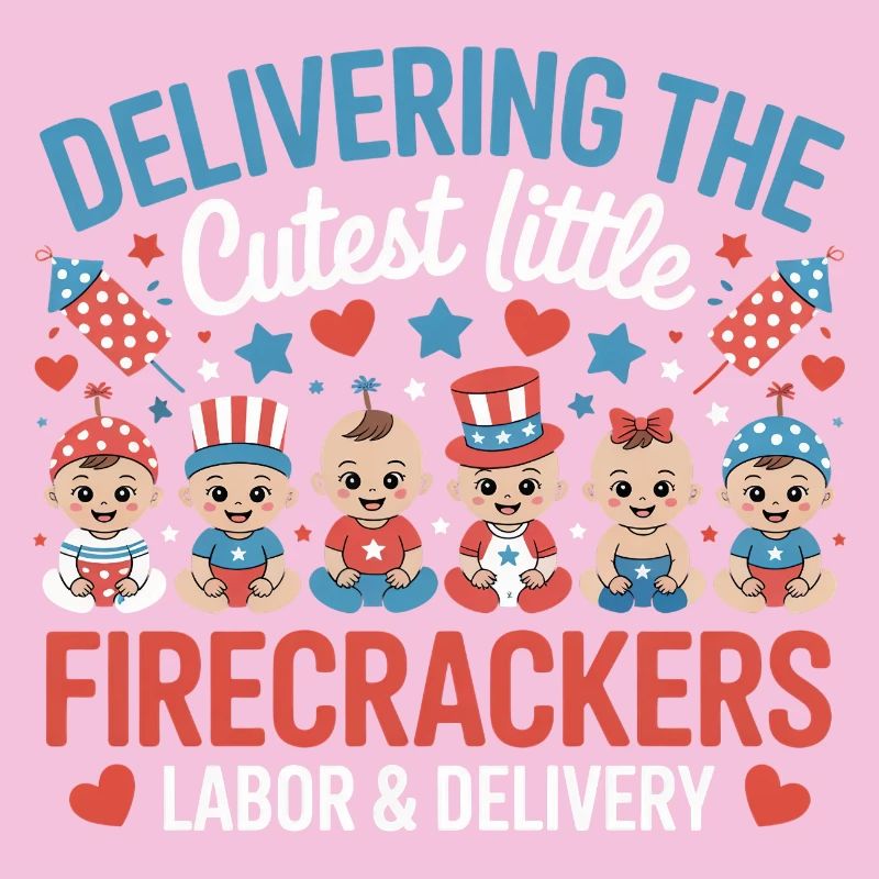 Labor &amp; Delivery Firecrackers Independence Day
