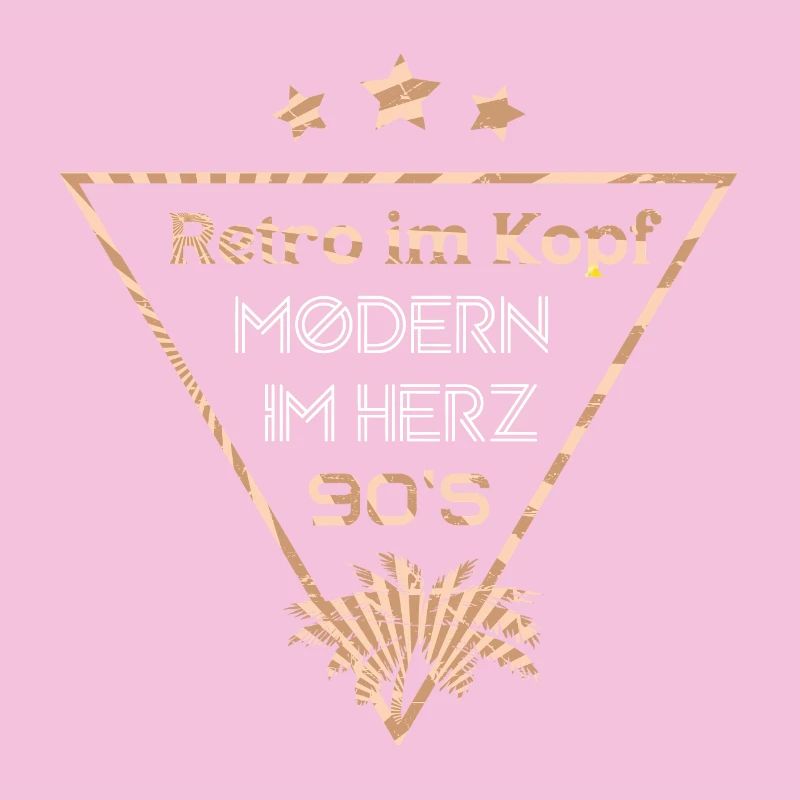 Retro Kopf Modern Herz 90er