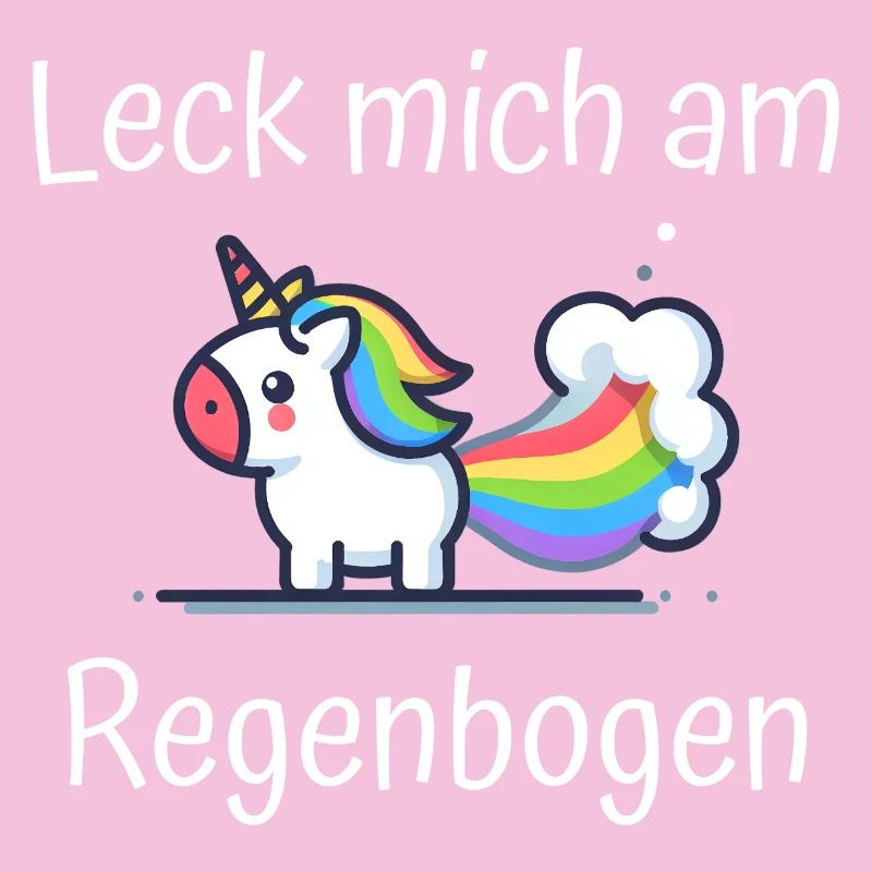 Lèche-moi à la phrase de licorne arc-en-ciel