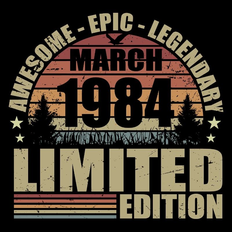 Millésime Mars 1984 Anniversaire - mars 1984