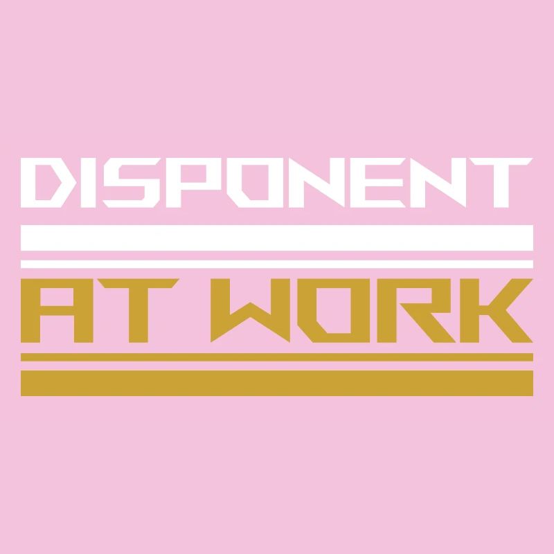 Disponent at work white