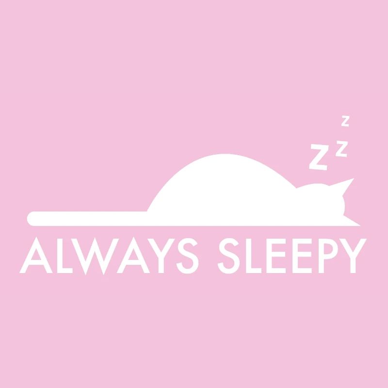 Always sleepy sleeping cat tired