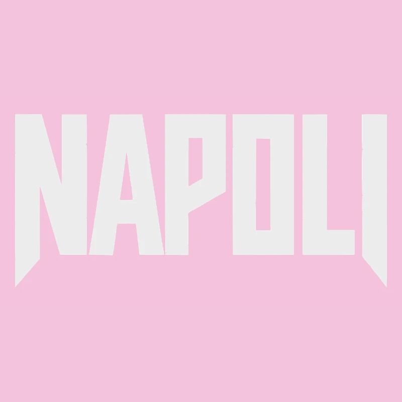 Napoli - Naples lettering white