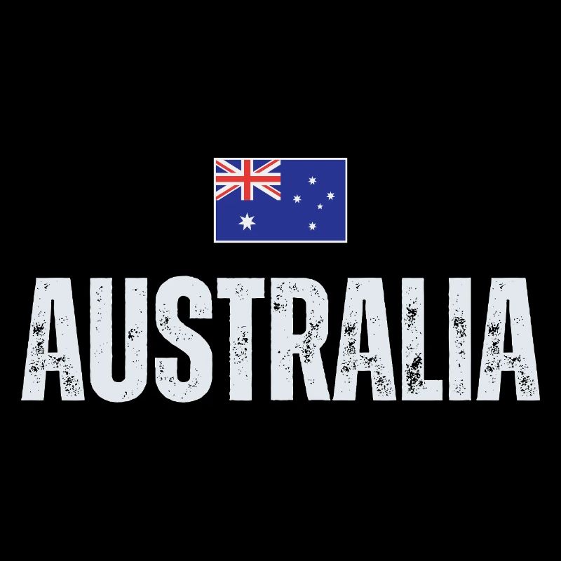 Flagge Australien, ich liebe Australien
