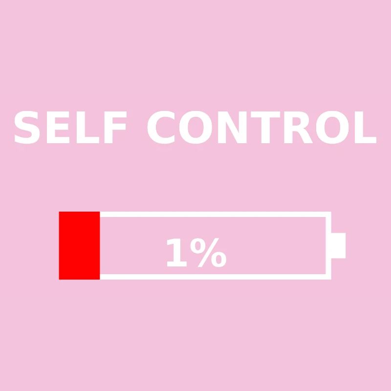 SELF CONTROL - 1 % Batterie faible