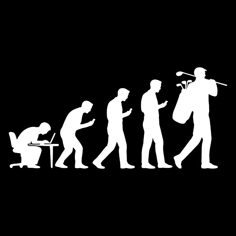 Evolution Golf Lustiges Geschenk für Golfer Männer