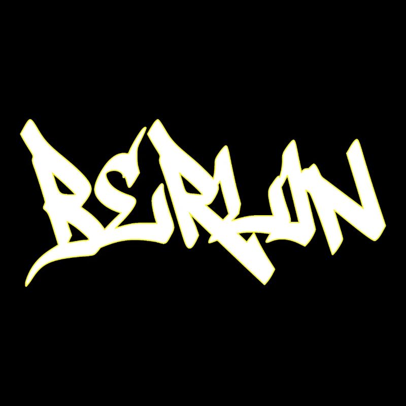 Lettrage marron graffiti de Berlin