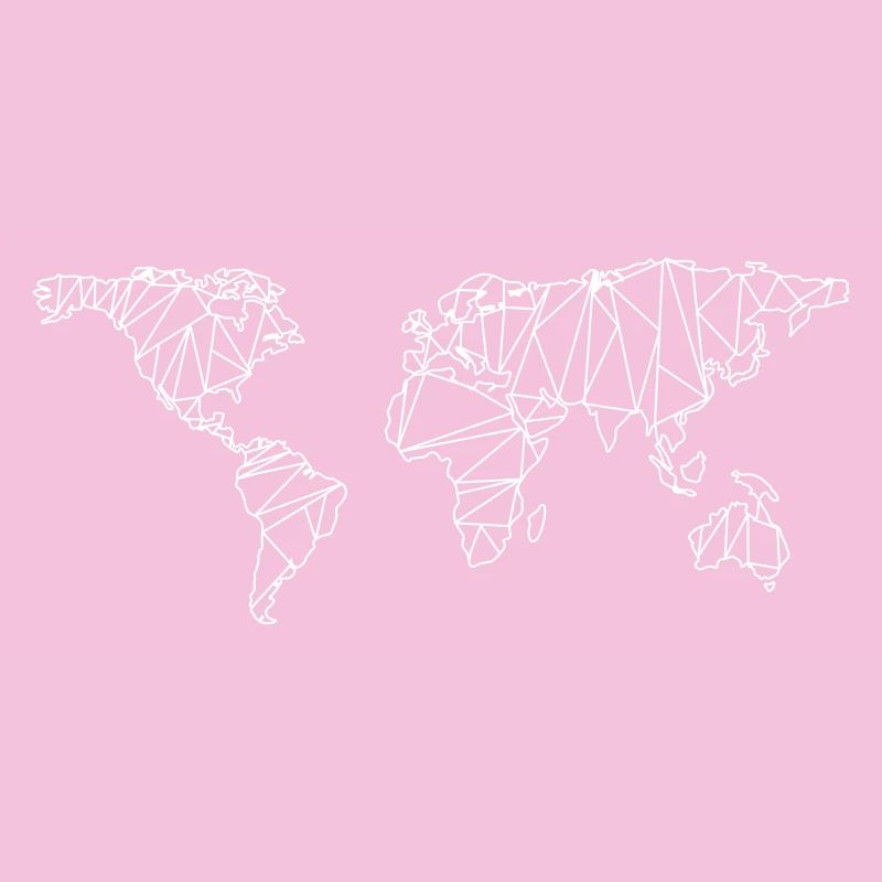 World map geometric