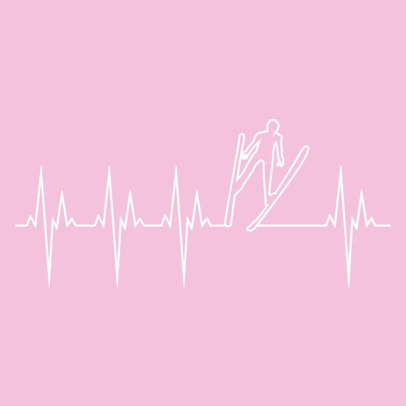 Saut à Ski électrocardiogramme ECG Saut à Ski