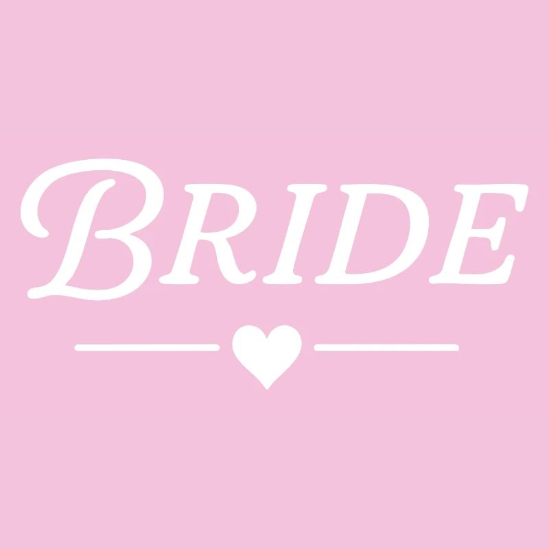 Bride / Classic Text White