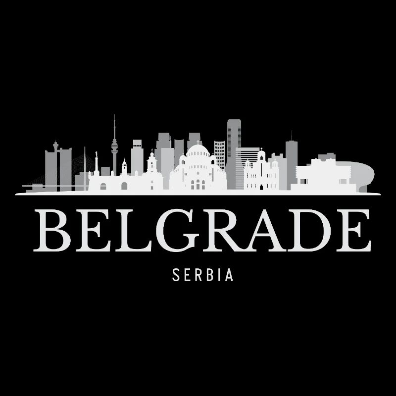 Silhouette de Belgrade, Belgrade Serbie
