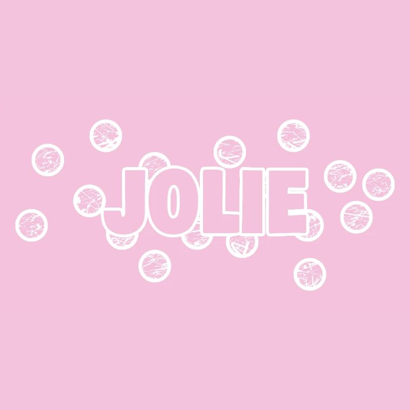 Jolie font with polka dot frame