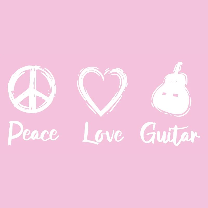 Guitare Peace Love