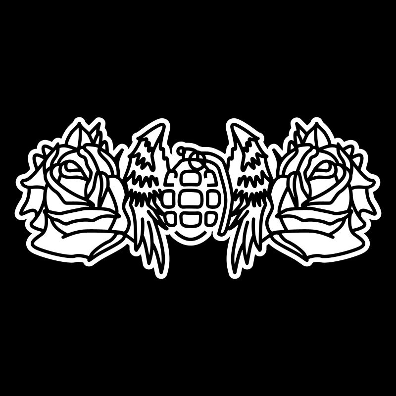 Wings and Roses – Look de tatouage à bascule