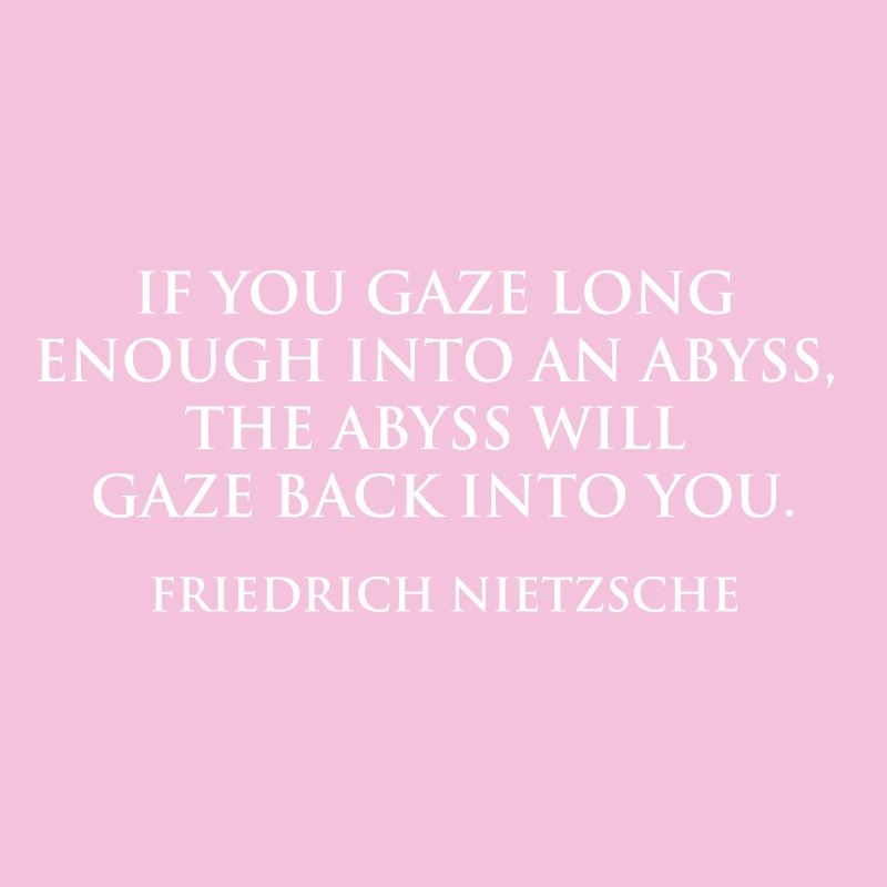 Regard de l’abîme Citation de Nietzsche