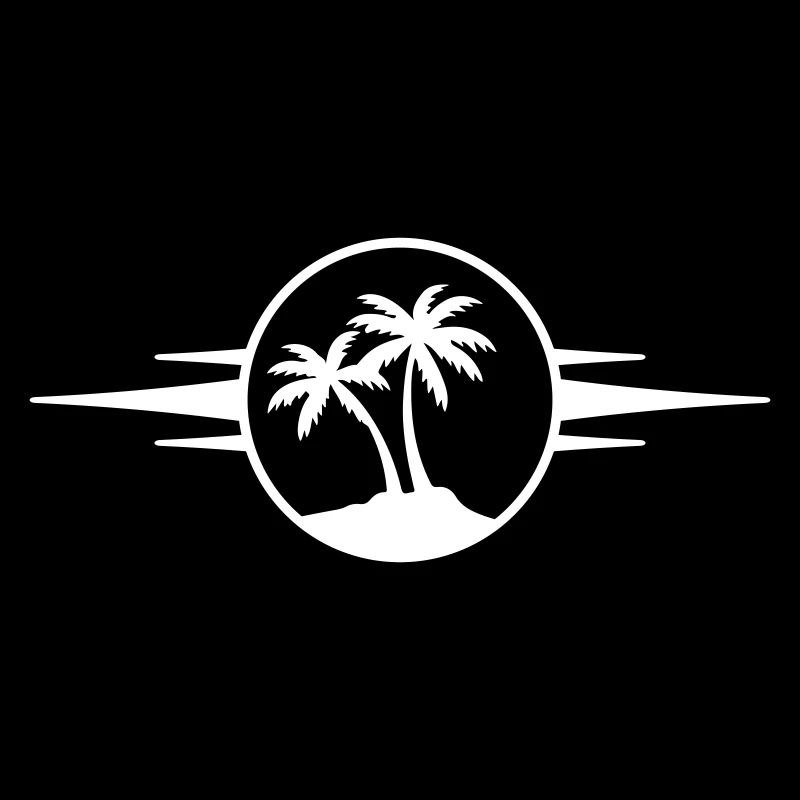 Insel Palmen Symbol