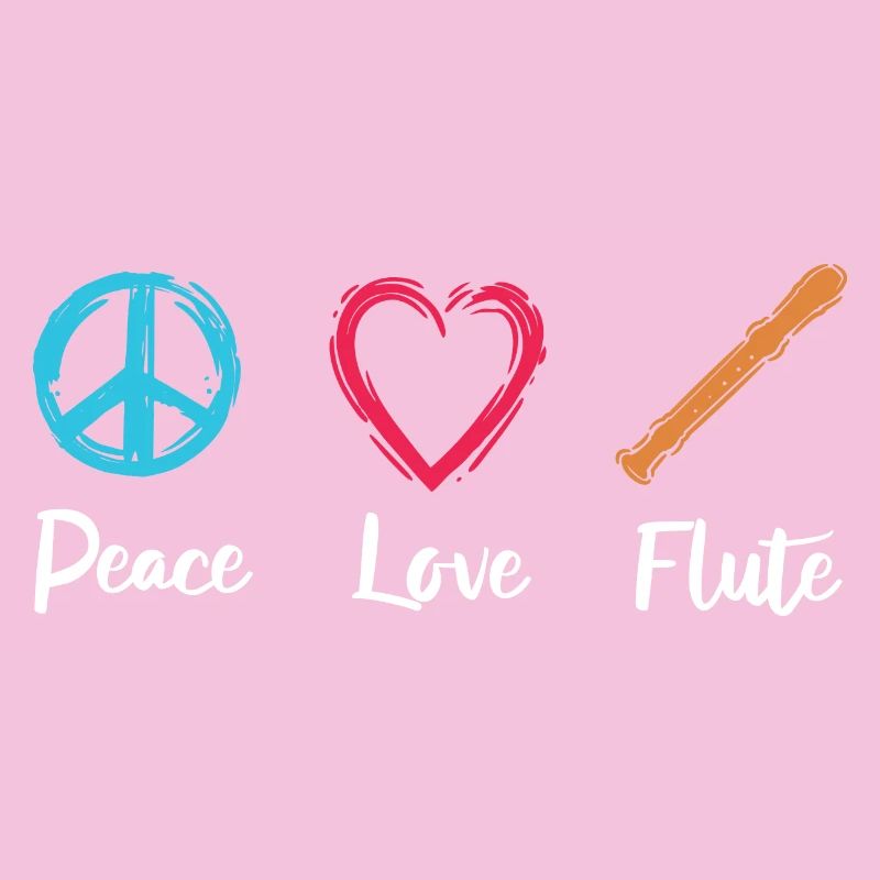 Frieden Liebe Flöte