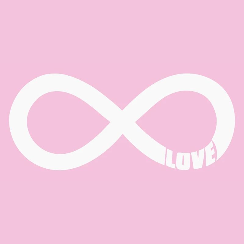 Infinity Love Symbol - White