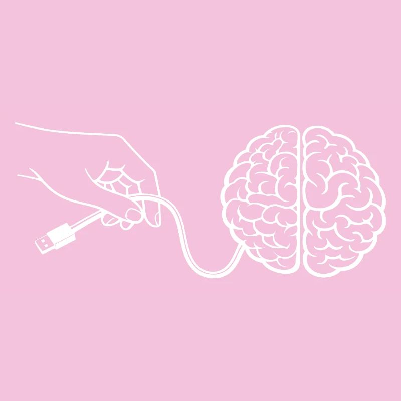 Connecteur de câble Brain Head Intelligence Intelligence artificielle