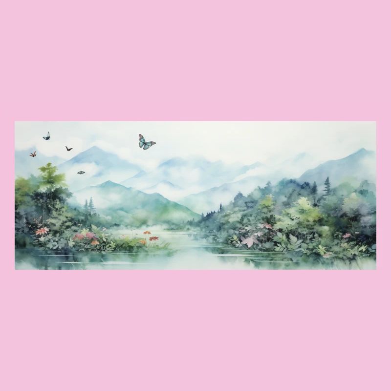Aquarell-Landschaft