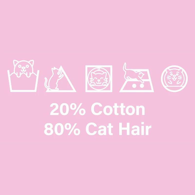 Chat 80 % Poils de chat 20 % Coton Miaou Chats