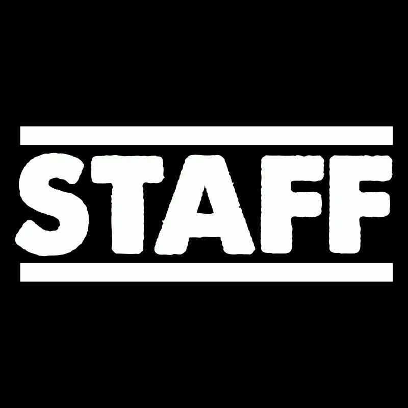 Staff Schriftzug Bold Kontrast