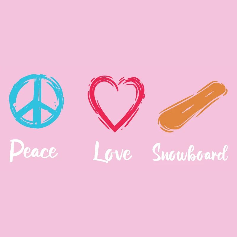 Frieden Liebe Snowboard