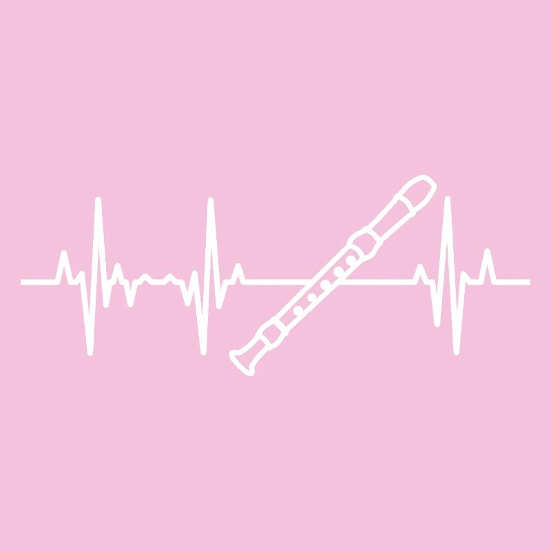 Flöte Herzschlag EKG