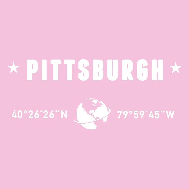 Coordonnées GPS de Pittsburgh, Pennsylvanie : Blanc