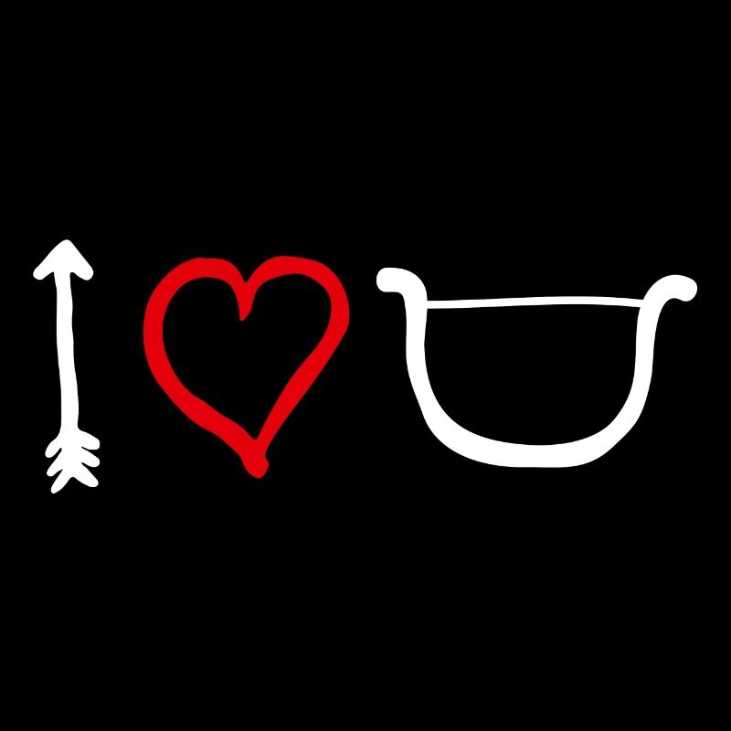 Ich liebe dich, Pfeil Bogen Herz Amor Valentinstag