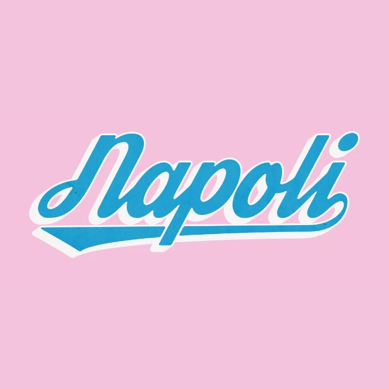Napoli Rétro Script Blue