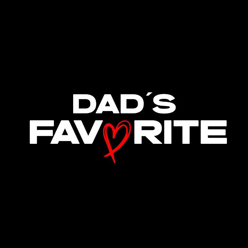 Dads Lieblings Herz Logo