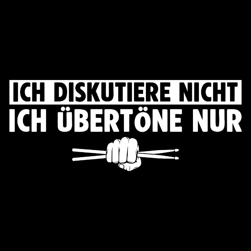 Schlagzeuger Diskutiert nicht Er Übertönt