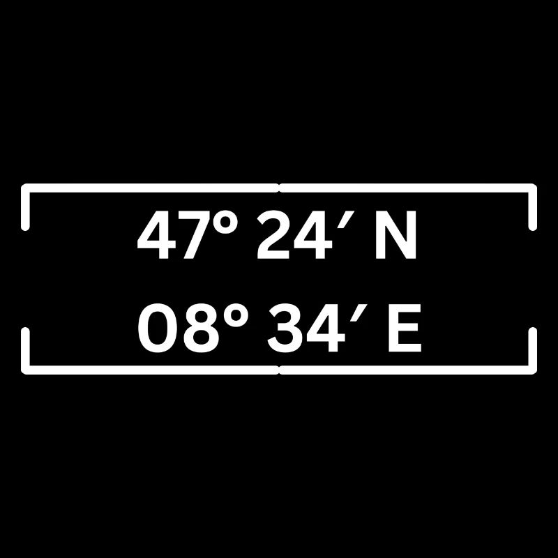 Coordinates Kreis 12 Zurich Minimalist
