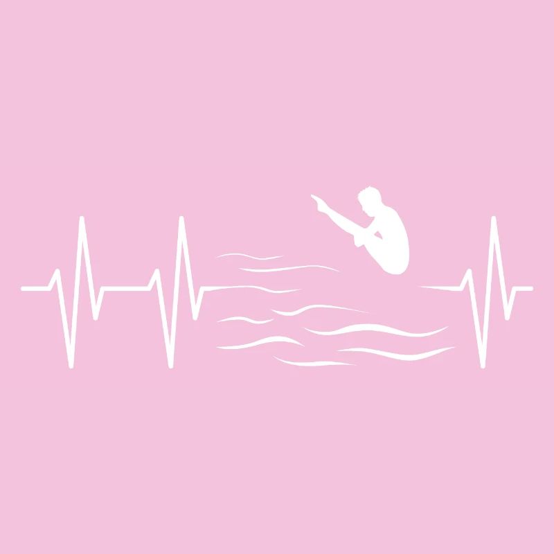 Pulse Diving Diver Cliff Jumping ECG Icon