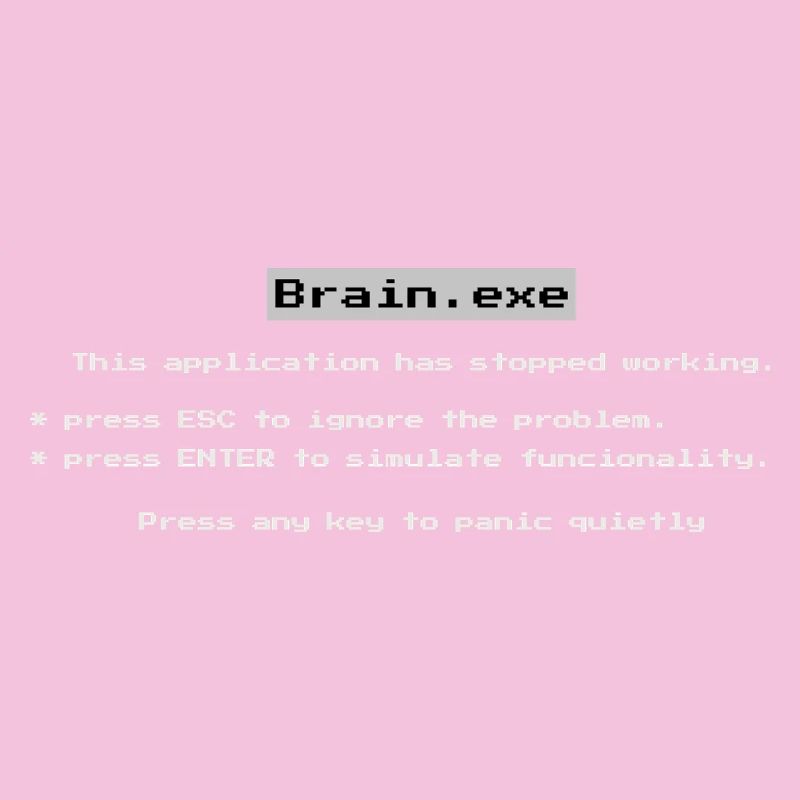 Brain.exe – Chemise drôle d’erreur d’ordinateur