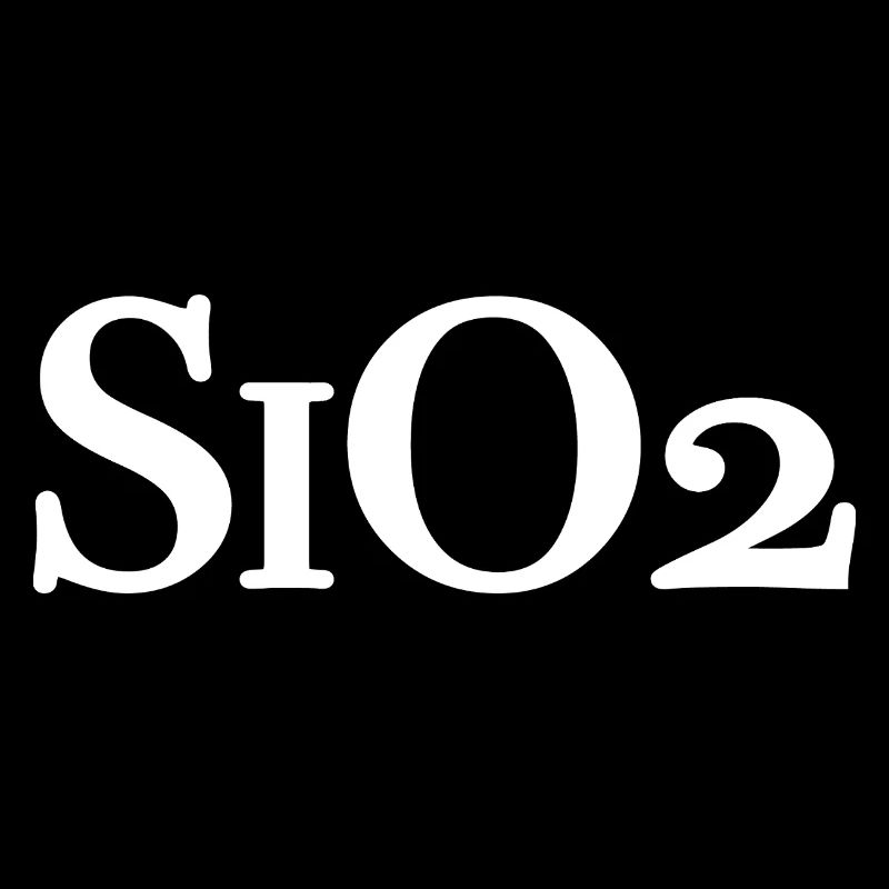 SiO2 - Quarz Chemische Formel Silizium-Dioxid