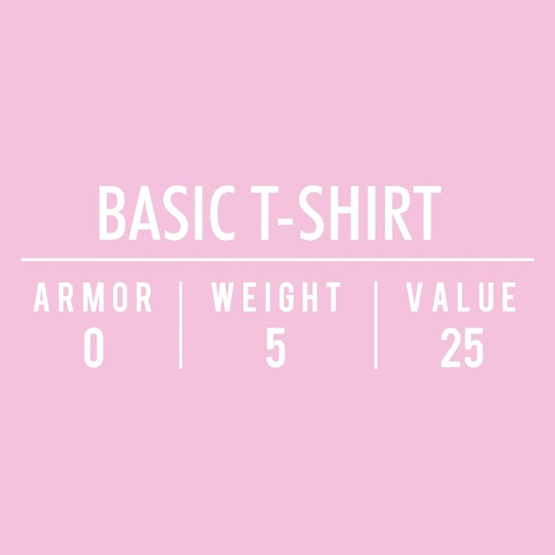 Basic T-Shirt Armor 0 Weight Value 25 RPG Gaming 