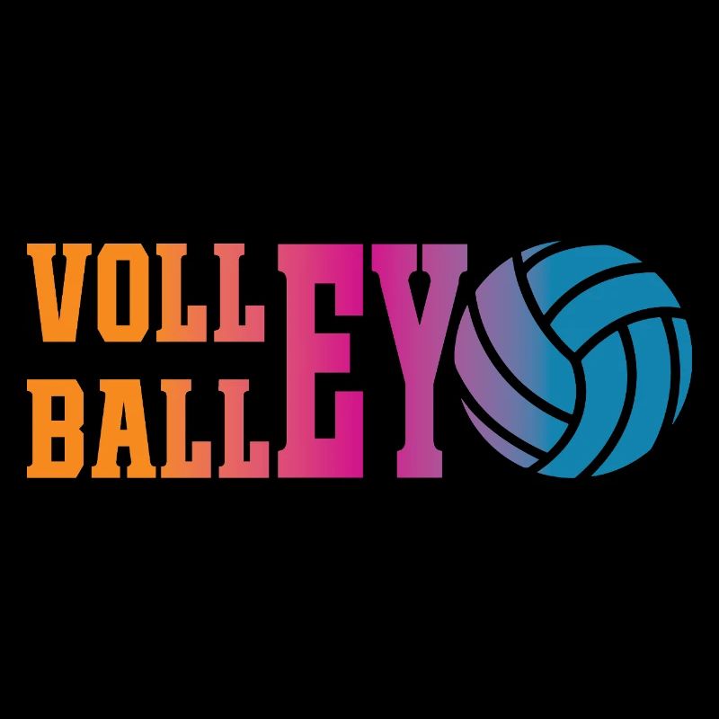 Colorful volleyball