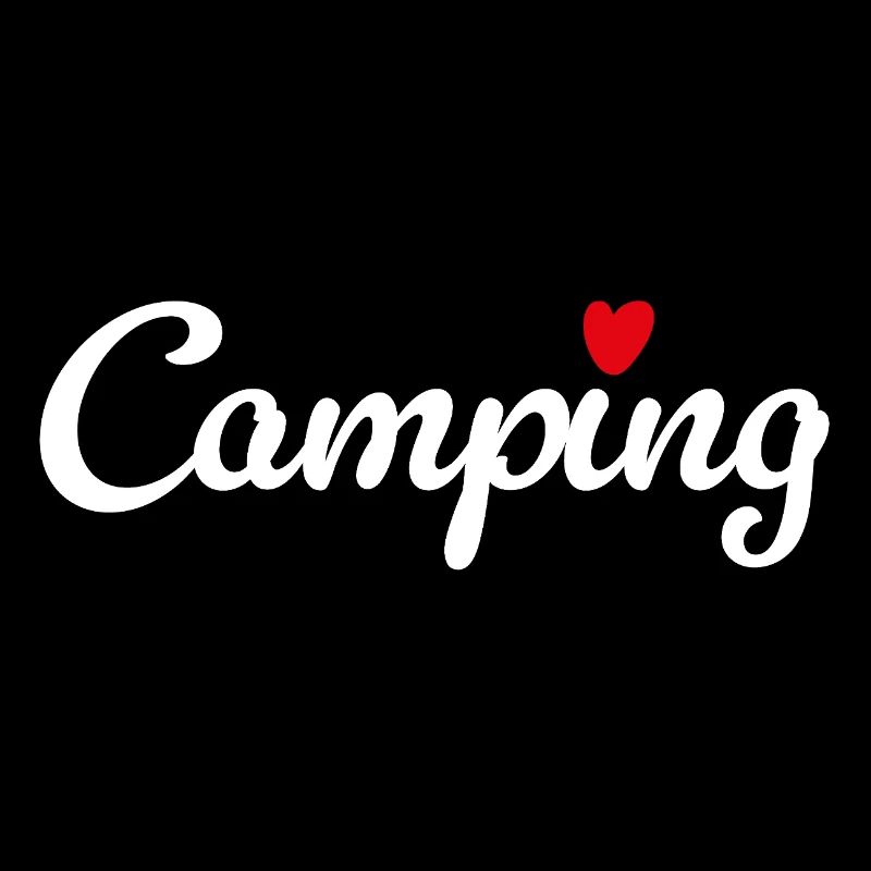 Camping Herz Camper Wohnwagen Van Life Fan Hobby
