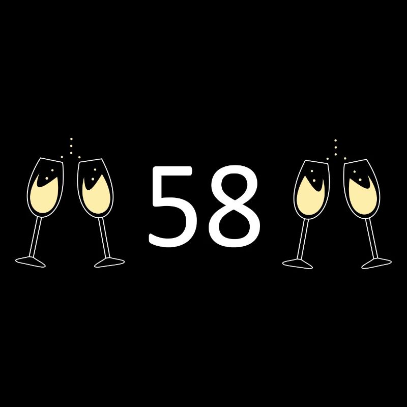 58e anniversaire 58 ans anniversaire 58 numéro 58
