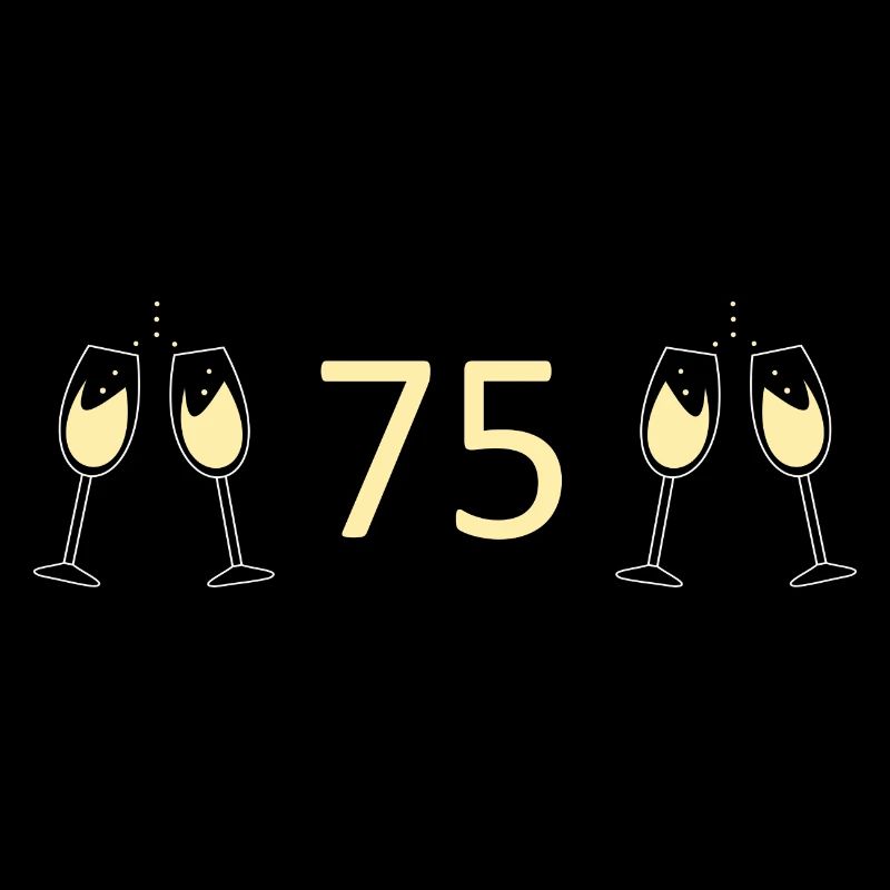 75e anniversaire 75e anniversaire 75 numéro 75 noir